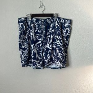 Sperry Topsider Navy Blue Floral Bathing suit size L